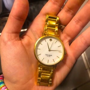Kate Spade Gramercy gold watch